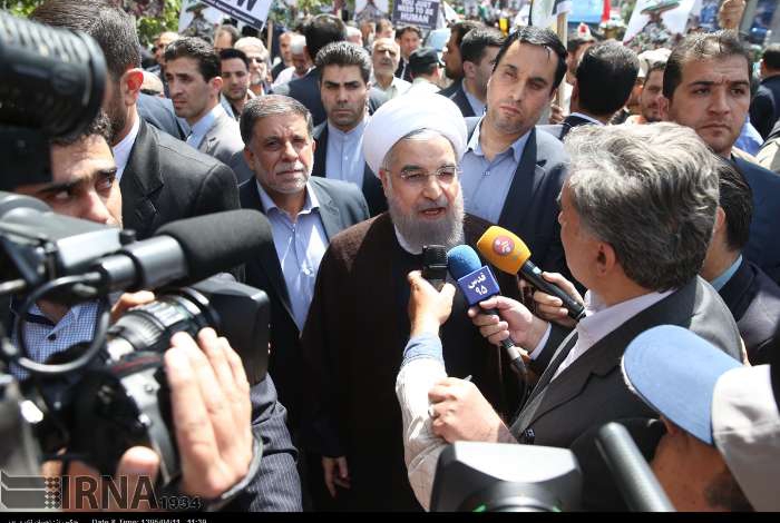 Rouhani: Palestinian nation will never be left alone