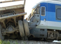 Train-truck crash injures 30 in northern Iran