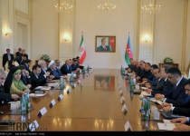 Presidents Rouhani, Aliyev meet in Baku ahead of Iran-Azerbaijan-Russia summit