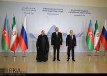 Photos: Iranian, Azeri, Russian presidents meet in trilateral summit in Baku  <img src="https://cdn.theiranproject.com/images/picture_icon.png" width="16" height="16" border="0" align="top">