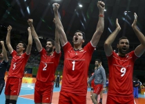 Iran volleyball players overpower Egypt 3-0 in Rio Olympic Games