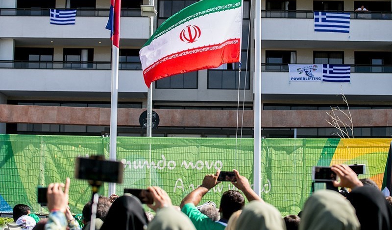 Iranian flag hoisted at Paralympic games village in Rio