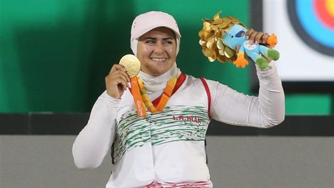 Iranian female Paralympic archer wins gold medal