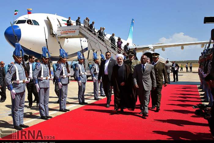 President Rouhani arrives in Venezuela to attend NAM Summit