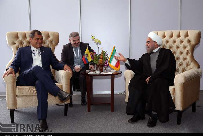 President Rouhani: Iran welcomes co-op with Ecuador