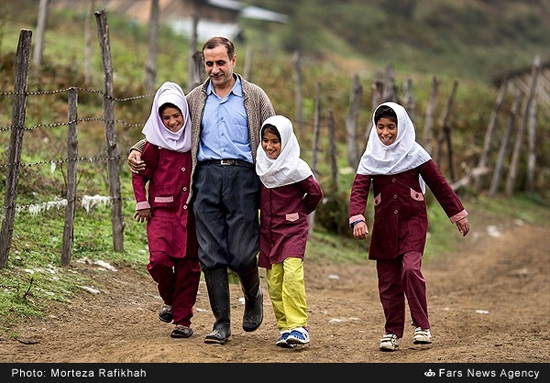 Only 3 students in a school in Northern Iran