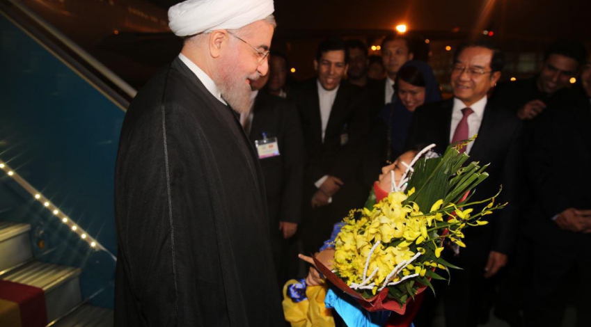Rouhani arrives in Hanoi in his Asian tour