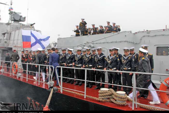 Russian warships berth in Iran