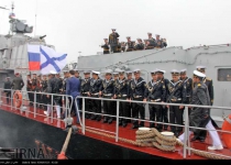 Russian warships berth in Iran