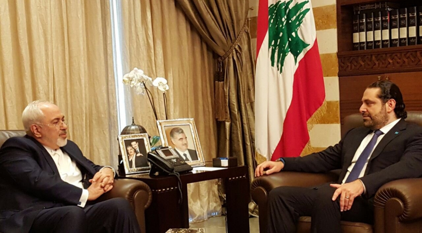 Zarif, Hariri meet at Beit al-Wasat