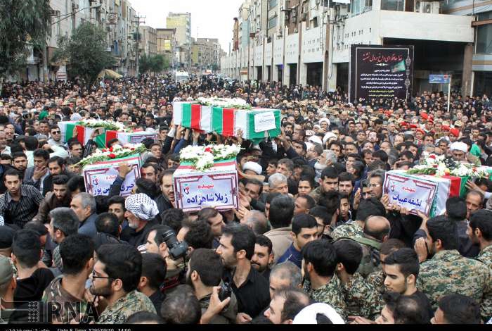 Iranian martyrs of Iraq blast laid to rest