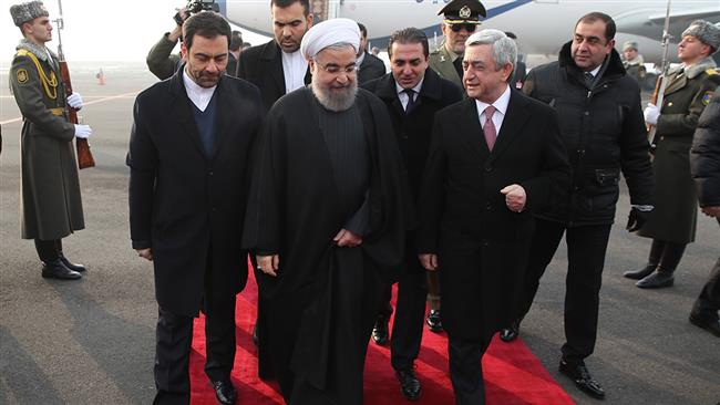 Iranian president in Armenia on first leg of Central Asia tour