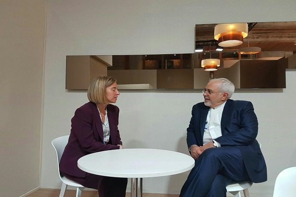 Irans Zarif, EUs Mogherini discuss JCPOA, Syria in Davos