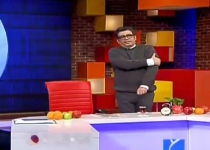 Iranian TV presenter passes out during live show