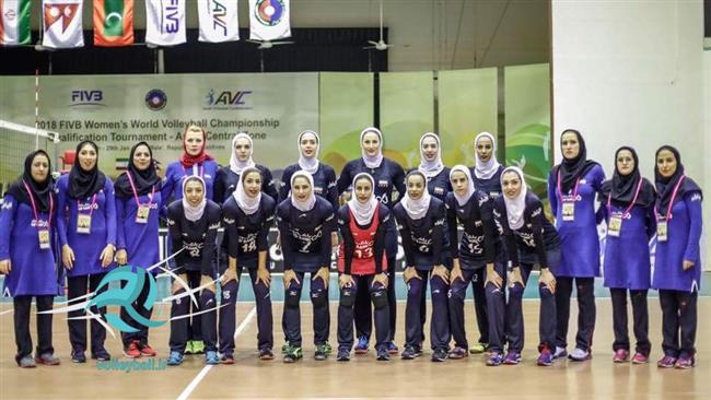 Iranian female v-ballers thrash Nepal in 2018 FIVB Championship qualifier