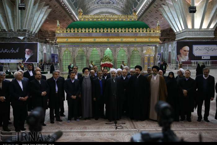 President, cabinet renew allegiance to late Founder of Islamic Republic