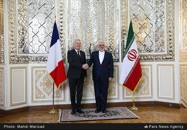 Iranian, French FMs meet in Tehran
