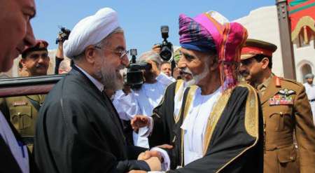 President Rouhani arrives in Oman
