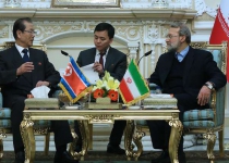 Chairman of N.Korean Supreme Assembly confers with Larijani