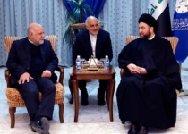 Iraqi Hakim, Iranian minister discuss joint border oil fields case