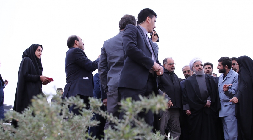 President visits soil stabilisation programme, desert greening in Khuzestan