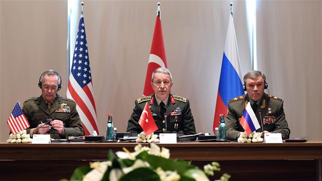 Turkey, US, Russia military chiefs hold surprise tripartite security meeting in Antalya