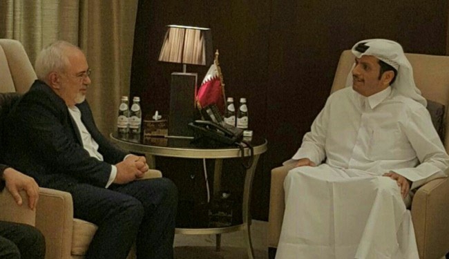 Zarif discusses bilateral ties with Qatari counterpart
