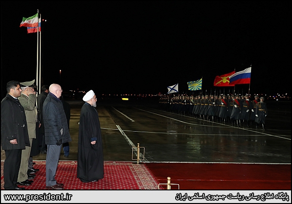 President Rouhani leaves Moscow for Tehran
