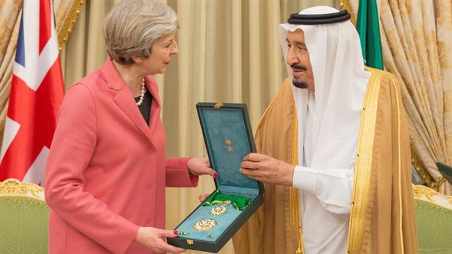 PM May gets top Saudi honor as British bombs rain on Yemen civilians