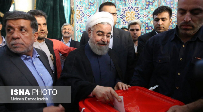 Rouhani casts ballots in presidential, local elections