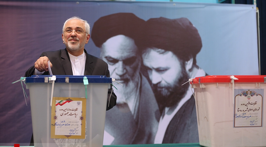 Zarif casts vote in presidential, municipal council elections