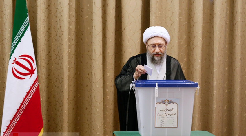 Judiciary chief attends polling station to vote