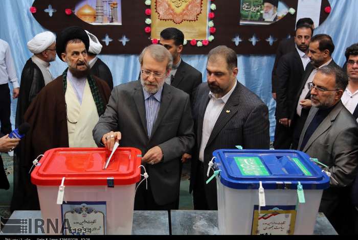 Larijani casts vote in presidential, local elections