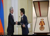 Armenian president awards Iranian musician