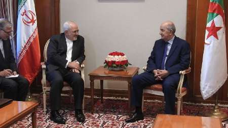 Zarif confers with Algerian PM