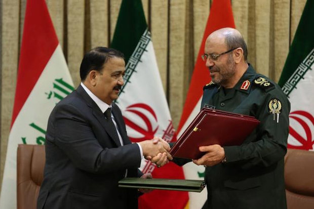 Iran, Iraq sign MoU on defense coop.