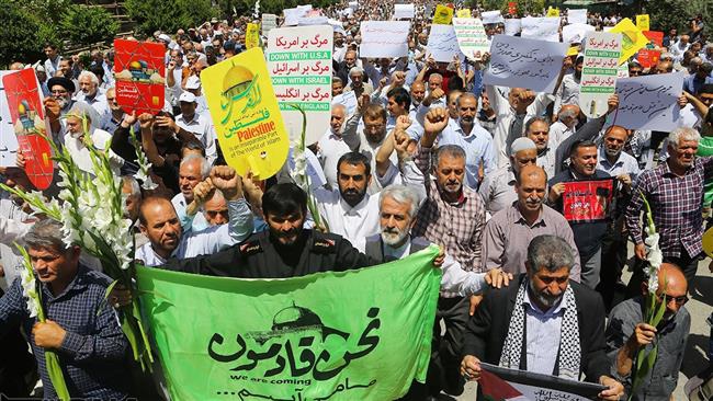 Anti-Israel rally held after Tehran Friday prayers
