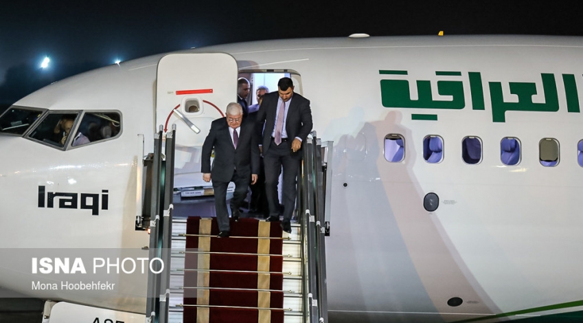 Iraqi President arrives in Tehran