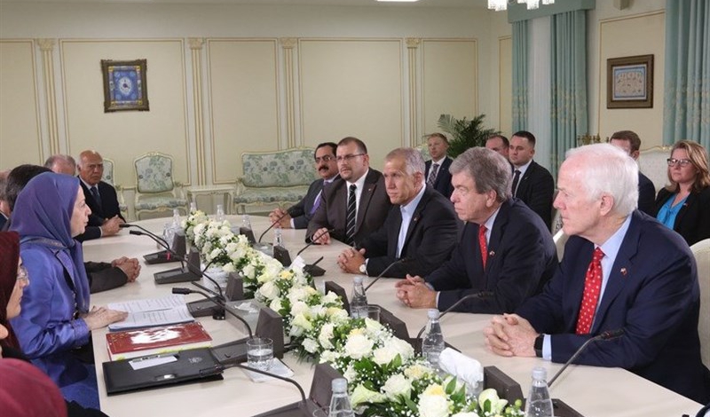 US senators, head of anti-Iran MKO terror group meet in Albania