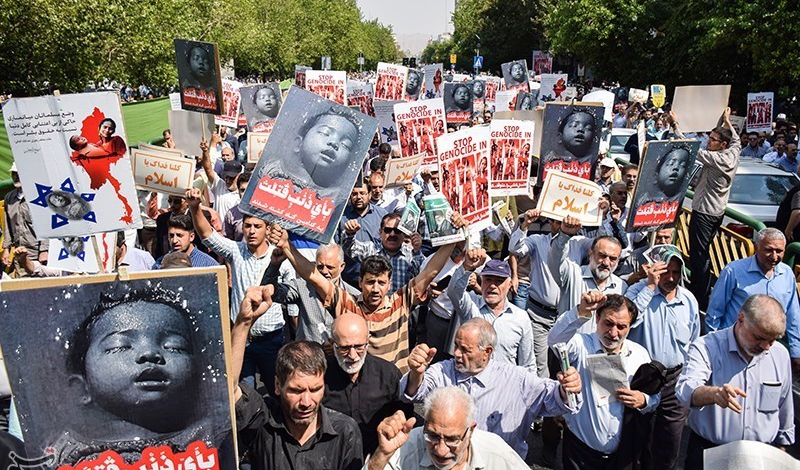Iranians hold nationwide rallies to condemn genocide of Muslims in Myanmar
