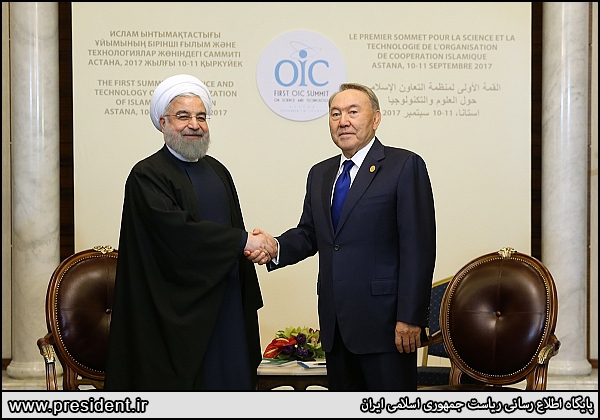 Rouhani, Nazarbayev urge expansion of Tehran-Astana ties