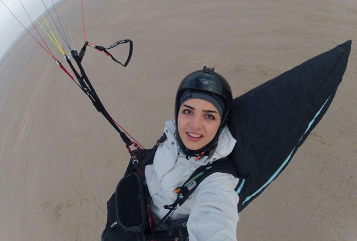 Queen of Irans skies tells story of her paragliding career