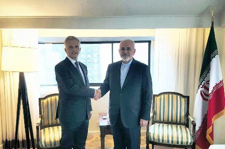 Zarif, Swiss counterpart discuss bilateral ties in New York