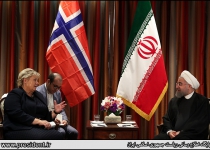 Photos: President Rouhani meets Norway PM in New York  <img src="https://cdn.theiranproject.com/images/picture_icon.png" width="16" height="16" border="0" align="top">