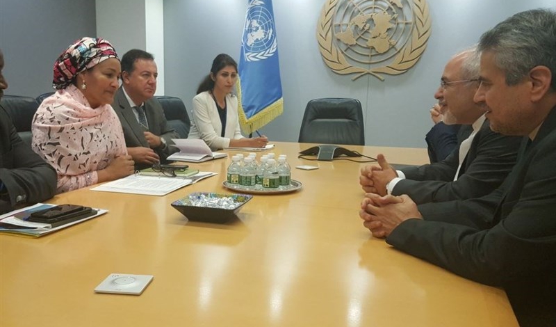 Iran�s Zarif meets top UN officials in New York