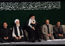 Photos: Ayatollah Khamenei attends a Muharram mourning ceremony on the night of Tasua  <img src="https://cdn.theiranproject.com/images/picture_icon.png" width="16" height="16" border="0" align="top">