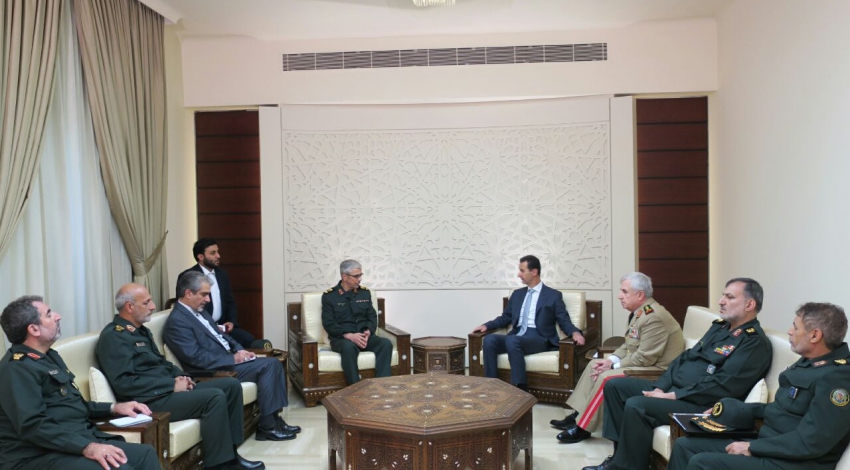Iran top military official meets Syrian president in Damascus
