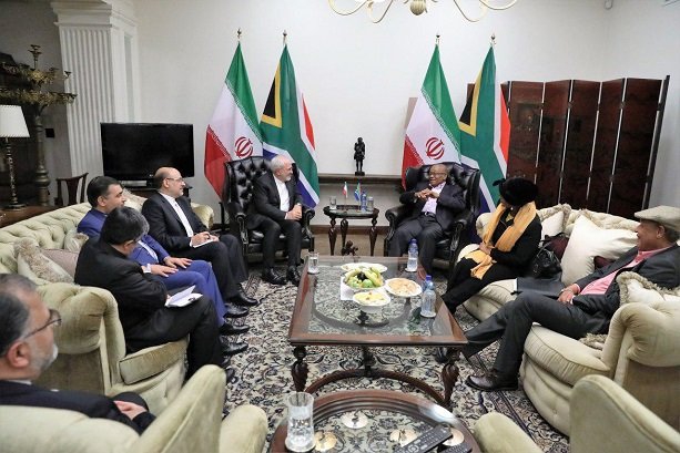 Zarif meets with South African President