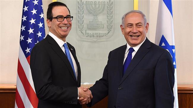 Israeli PM thanks visiting US treasury chief for anti-Iran sanctions