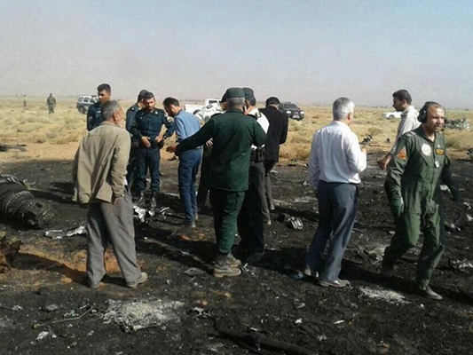 IRGC fighter jet crashes in Southern Iran; Pilot killed
